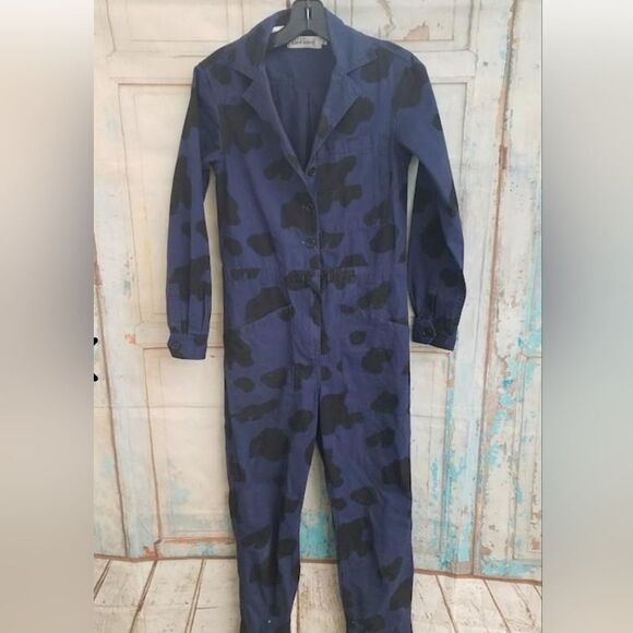 Rachel Antonoff Ziggy Cow Print Jumpsuit - Picture 3 of 5